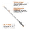 QUARKZMAN 5-Piece 3 mm Slotted Magnetic Screwdriver Bits, S2 Steel, 1/4-inch Hex Shank, 110 mm view 4