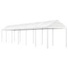 Furniture Select Gazebo with Roof, White, 13.38 x 2.28 x 2.69 m, Polyethylene view 1