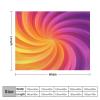 Orange-Purple Vortex Throw Blanket, Soft Flannel, 127 x 152 cm view 2