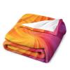 Orange-Purple Vortex Throw Blanket, Soft Flannel, 127 x 152 cm view 4
