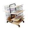 WQZzjm 30-Tier Mobile Art Drying Rack view 1