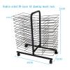 WQZzjm 30-Tier Mobile Art Drying Rack view 2
