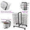 WQZzjm 30-Tier Mobile Art Drying Rack view 4