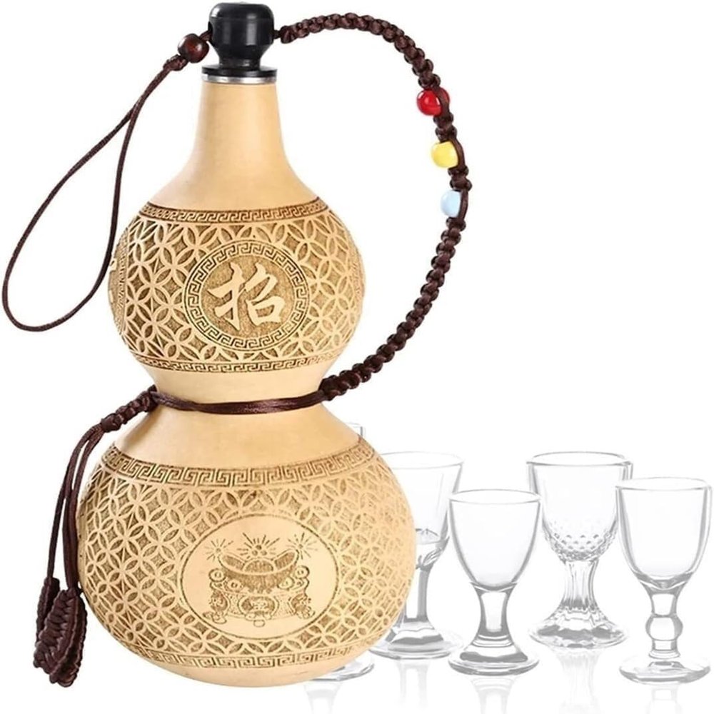 Natural Gourd Wine Flask
