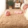 XUEDNGM Shaggy Bedroom Bedside Runner 70 x 230 cm, Beige view 1