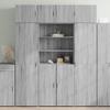 LXYZWRW Furniture Select Storage Cabinet, Sonoma Gray, 80 x 42.5 x 225 cm, Engineered Wood view 1