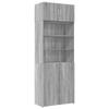 LXYZWRW Furniture Select Storage Cabinet, Sonoma Gray, 80 x 42.5 x 225 cm, Engineered Wood view 2
