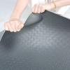 Gray Coin-Textured Rubber Floor Mat, 2 x 2 ft view 1