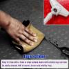 Gray Coin-Textured Rubber Floor Mat, 2 x 2 ft view 3