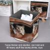 JTKLQBN Foldable Printed Cat Storage Cube with Double Handles view 3