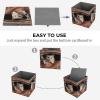 JTKLQBN Foldable Printed Cat Storage Cube with Double Handles view 4