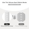 Patented Slim Sport Band Compatible with Apple Watch, Soft Waterproof Silicone, 38–49 mm view 2
