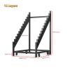 Movable Floor Tile Display Stand with Wheels, 12-Tier, 50 cm view 2