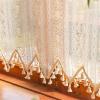 champracer Boho Farmhouse Crochet Café Curtain with Fringe, 90 x 38 cm view 4