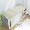 MSNCS Outdoor Bench Cushion, Waterproof Faux Leather, Beige, 180 x 30 x 5 cm view 2