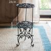 Vintage Cast-Iron Plant Stand, Rustic Metal Pot Holder view 3