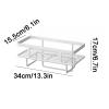 Carbon Steel Over-the-Toilet Bathroom Shelf, No Drilling Required view 2