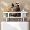Carbon Steel Over-the-Toilet Bathroom Shelf, No Drilling Required view 3