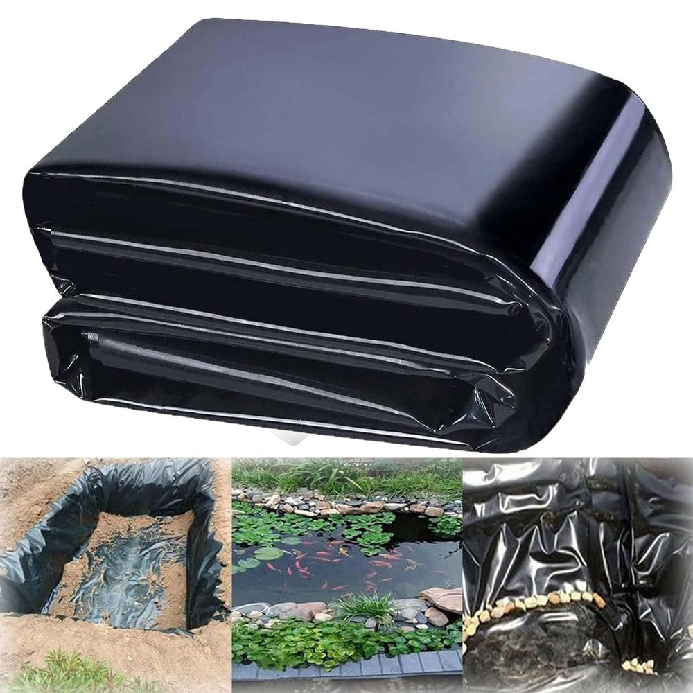 Preformed 0.12 mm Pond Liner for Outdoor Ponds, Waterproof Membrane, Easy to Cut, 4 m x 9 m