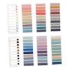 SHOWERORO Sticky Page Marker Strips, Set of Bookmarks view 1