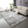 XUEDNGM Soft Shaggy Area Rug 100 x 110 cm, Light Gray view 1