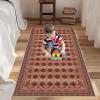 ZAJENKUB 50 x 140 cm Red Vintage Runner Rug, Non-Slip, Washable view 4