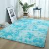XUEDNGM Washable Shaggy Area Rug 140 x 290 cm, Soft High-Pile, Non-Slip, Light Blue view 1