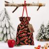 Plaid Pattern Drawstring Christmas Gift Bags view 1