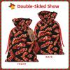 Plaid Pattern Drawstring Christmas Gift Bags view 3
