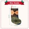 CHANGLEI Christmas Stocking, Village on a Hilltop Design, 45.7 cm, Personalized Print, Plush Hanging Christmas Stocking, Black, One Size view 3