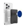 Sky Deep Polka Dot Blue Round Points Retro Pattern PopSockets PopWallet for MagSafe view 3