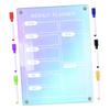 SHOWERORO Dry-Erase Acrylic Refrigerator Weekly Planner Board view 1