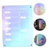 SHOWERORO Dry-Erase Acrylic Refrigerator Weekly Planner Board view 4