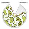 Christmas Tree Skirt, Cartoon Pear Design, Printed Polyester Tassel Tree Mat, Christmas Decor (91.4 cm) view 4