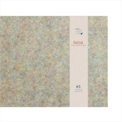 Feltd. Felt Desk Mat 50 × 90 cm, Rainbow, Square Corners