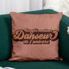 Fabulous Pink PU Leather Pillow Cover - Certified Best Dancer of the Universe Samba Salsa Classic Jazz - 40 x 40 cm Leather Touch view 4