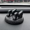 Gihioue Car Phone Holder, Dashboard Mount, Non-Slip Bling Stand view 3