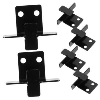 AUTSUPPL 6-Piece Stainless Steel Wall Hangers for Frameless Mirrors, Double-Hole Design
