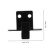 AUTSUPPL 6-Piece Stainless Steel Wall Hangers for Frameless Mirrors, Double-Hole Design view 2