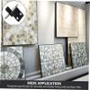 AUTSUPPL 6-Piece Stainless Steel Wall Hangers for Frameless Mirrors, Double-Hole Design view 3