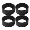 4-Piece Black Rubber Eyepiece Covers for Microscopes view 1