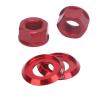 Red M10 P1.0 Aluminum Alloy Bicycle Hub Nut for Fixed-Gear and Mountain Bikes view 1