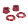 Red M10 P1.0 Aluminum Alloy Bicycle Hub Nut for Fixed-Gear and Mountain Bikes view 3
