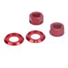 Red M10 P1.0 Aluminum Alloy Bicycle Hub Nut for Fixed-Gear and Mountain Bikes view 4