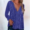 Women's Glitter New Year's Eve Top – Long-Sleeve Sequin Shirt view 2