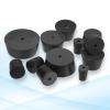 PATIKIL Rubber Stoppers, 0.79–1.02 in (20–26 mm), 10-Pack, Tapered One-Hole Lab Stoppers, Black view 4