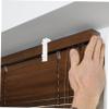 Ciieeo 10-Piece No-Drill Self-Adhesive Curtain Rod Brackets for Blinds and Shades view 4