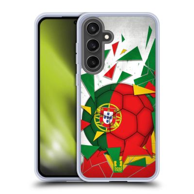 Portugal Football Glass Shard Gel Case for Samsung Galaxy S24 FE with MagSafe