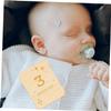 jojofuny 12 Wooden Baby Milestone Cards, 100 x 78 mm, for Photos and DIY Crafts view 4