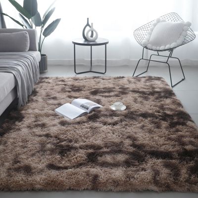 XUEDNGM Soft Shaggy Area Rug 265 x 355 cm, Non-Slip, Washable, Brown